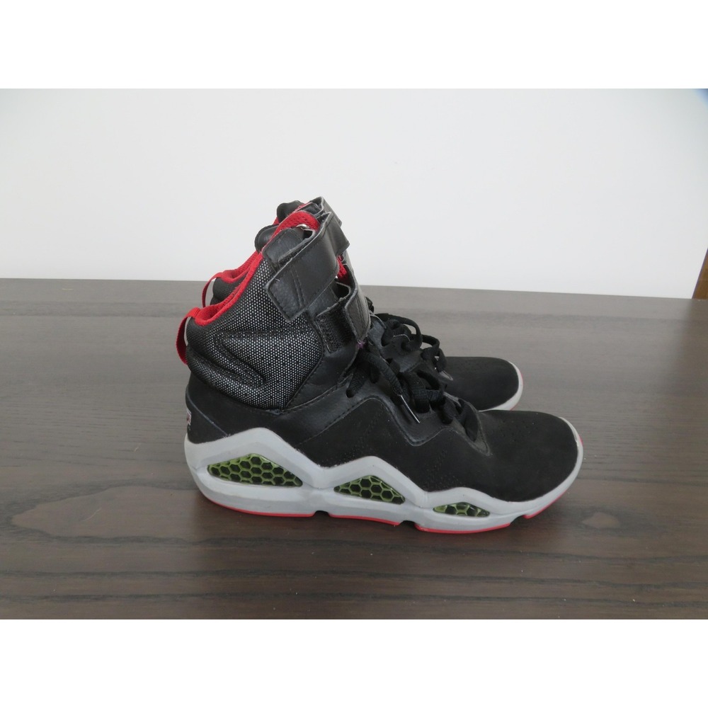 Reebok Kamikaze 3 Mid Womens 6.5 Black Red Strap High Top Basketball Sneakers